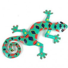Eight Inch Spotted Metal Gecko - Caribbean Craft 640746012471  223034051238
